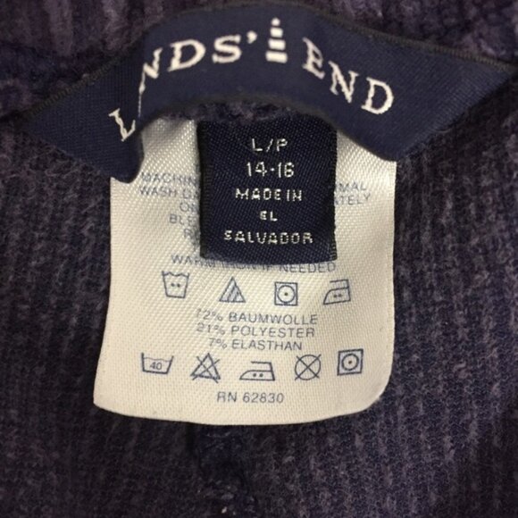 Lands End Purple Corduroy Pants Women's 14-16 - Picture 6 of 10